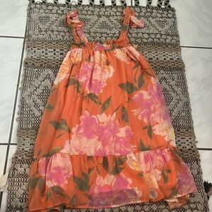 Pink Lily Floral Dress